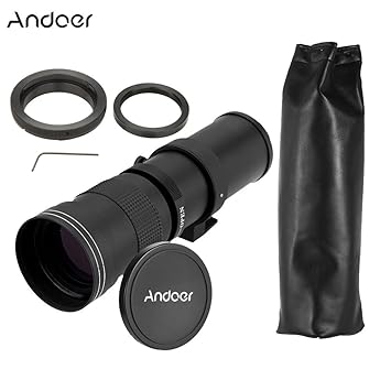 Andoer 420 - 800 mm f/8,3 - 16 HD Super teleobjetivo Lente de Zoom ...