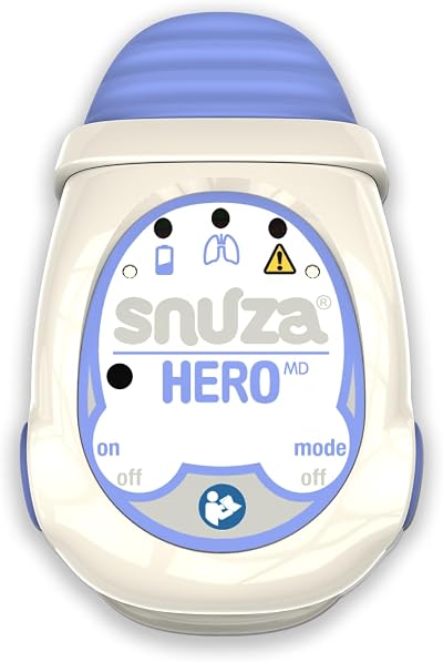 Snuza Hero Baby Sleep Movement Monitor Medically Certified Audible Alarms No