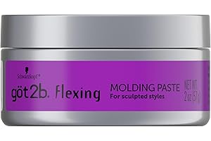 Got2b Flexing Molding Paste for Sculpted Hair Styles, 57g, Low Shine, Medium Hold Paste, for Short to Medium Length Hair