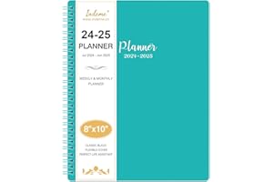 INDEME 2024-2025 Planner - Planner 2024-2025, July 2024 - June 2025, 8" x 10", Planner 2024-2025 Daily Weekly and Monthly, Monthly Tabs, Thick Paper, Twin-Wire Binding - Perfect to Organize Your Planning