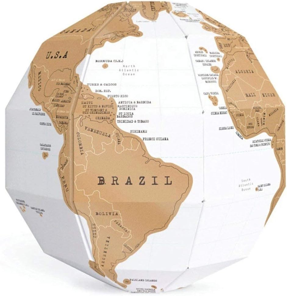 Amazon 3 の組み立てられた地球の傷紙世界地図21 5 29 5 3 Tupomi 文房具 オフィス用品