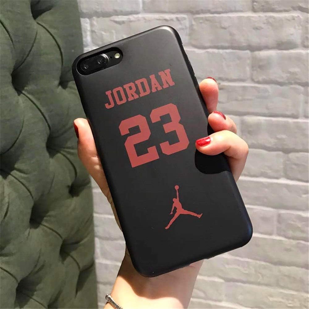 Air Jordan Soft cases for iphone 5/5s ;5c/ 6/6s ; 7/8 ; iphone X, iphone 7/8plus (iphone 6/6s, J23 BLACK)