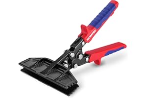 WORKPRO 6-Inch Sheet Metal Bender & Hand Seamer Tool, Heavy-Duty Steel Sheet Metal Brake Pliers for Bending, Seaming, Flattening with Ergonomic Handle and Smooth Jaw