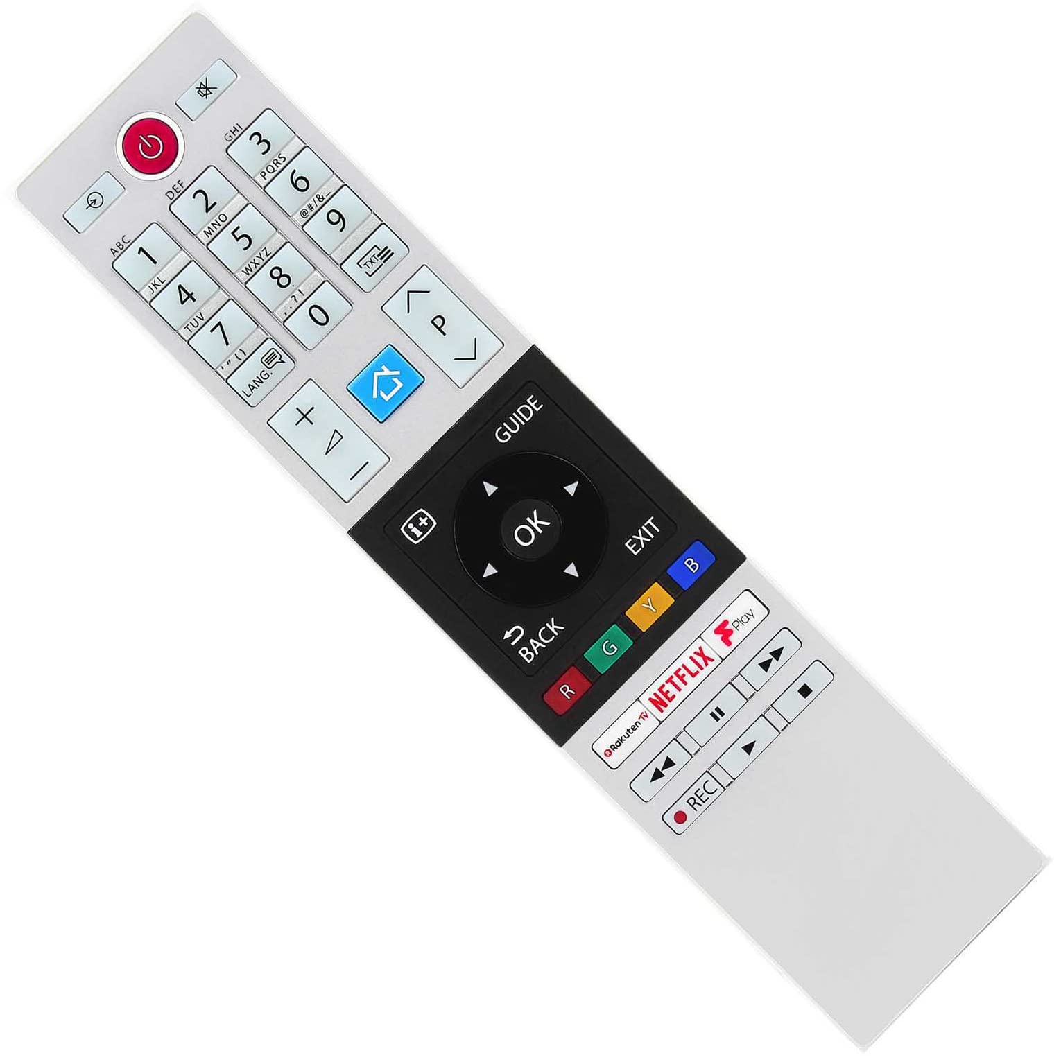 Original Replacement Remote Control Compatible with Toshiba CT-8533 30099654 CT8533 RC42150 Compatible with 2018-2023 Smart LED TVs