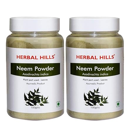 Herbal Hills Neem Powder | Neem Leaves Powder 100g (Pack of 2)