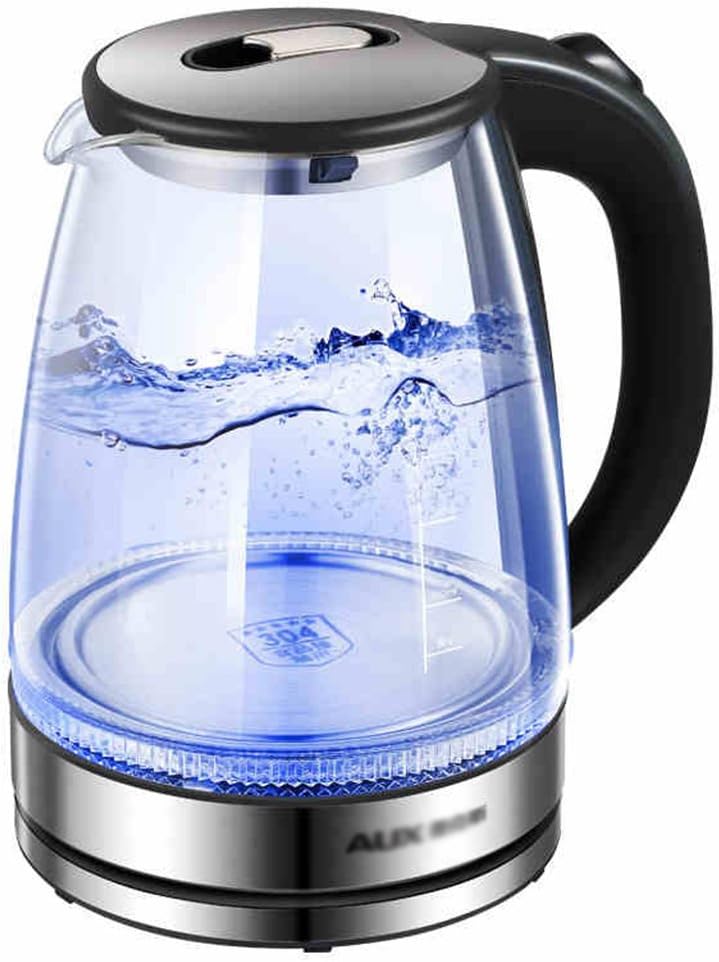 Electric kettle household high borosilicate glass automatic power off stainless steel 1.8 liter large capacity water kettle