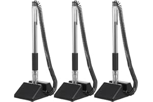 OPERITACX 3pcs Secure Counter Pens with Adhesive Chain - Anti Pens Desktop Ink Pens Retail Store Pens Secure Pen with Chain Guest Sign in Pen Black Ink Bead Anti-counterfeiting Writing Pen for Reception Desk