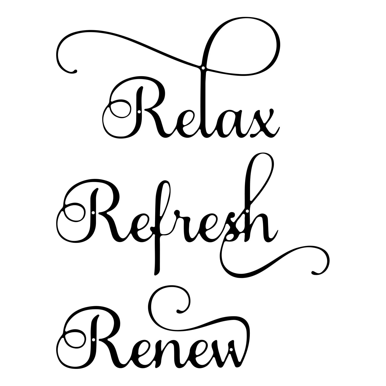 ESTART 3 Pieces Letter Sign Black Metal Relax Refresh Renew Bathroom Wall Art Metal Black Farmhouse Wall Decorations for Home Living Room Any Room Bathroom Sign