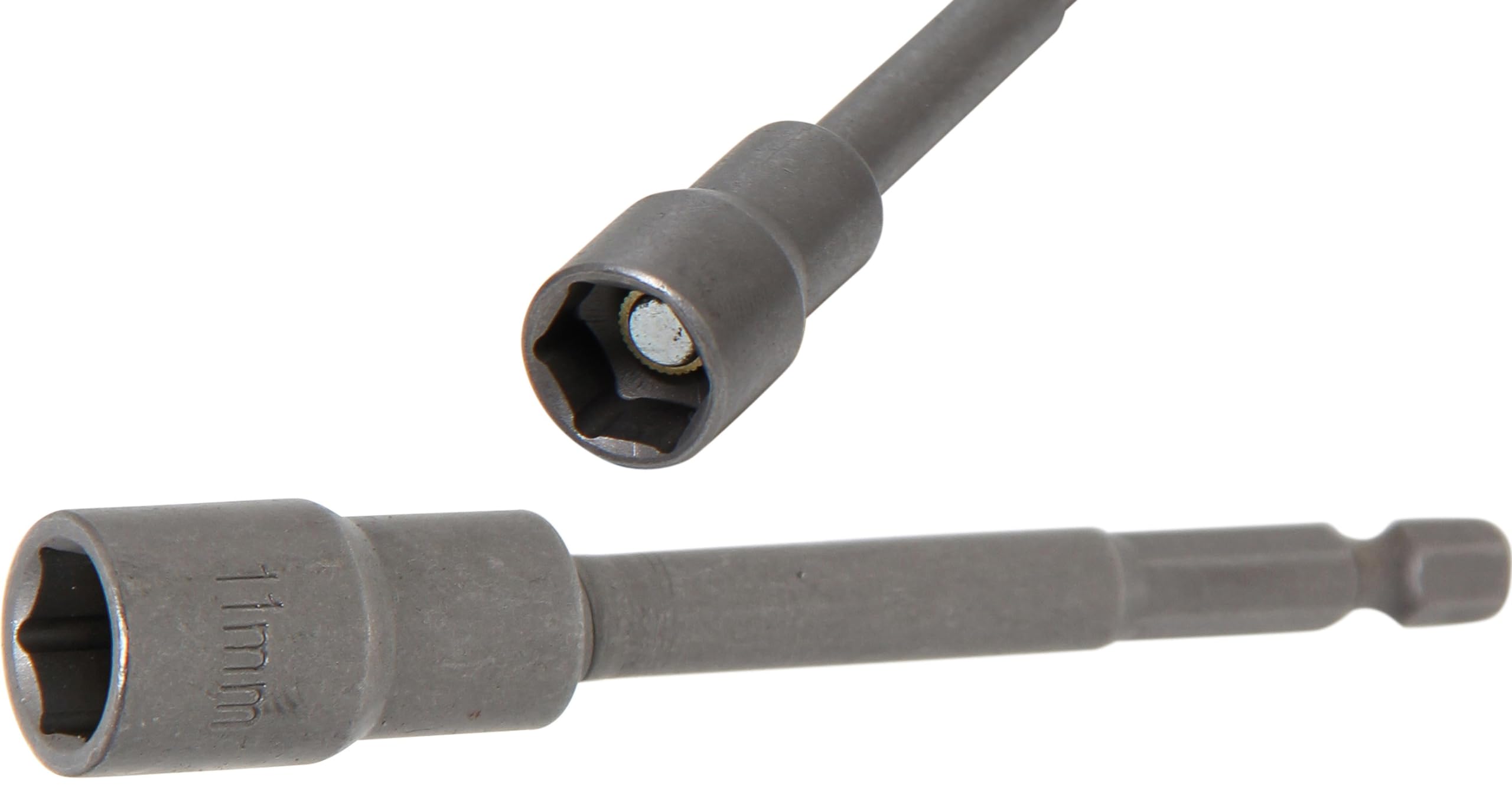 BGS 2767 | Socket, Hexagon, extra long | for electric drills | 6.3 mm (1/4") Drive | 11 mm