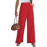 GRAPENT Wide Leg Pants for Women Work Business Casual High Waisted Dressy Pants Flowy Trousers Office