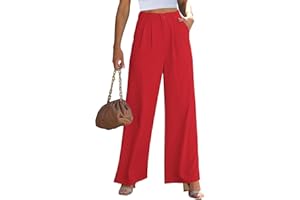 GRAPENT Wide Leg Pants for Women Work Business Casual High Waisted Dressy Pants Flowy Trousers Office