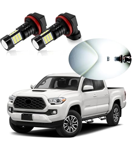 Clear Fog Lights With Switch & Bulbs For 2012-2015 Toyota Tacoma - Direct Replacement