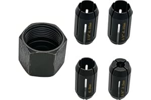 LIKINMAKA 389244-00 389243-00 Cut-Out Tool Collet 5 packs of replace for DeWalt DC550 DC551 DW660 for MAKITA Xoc01 Palm Router