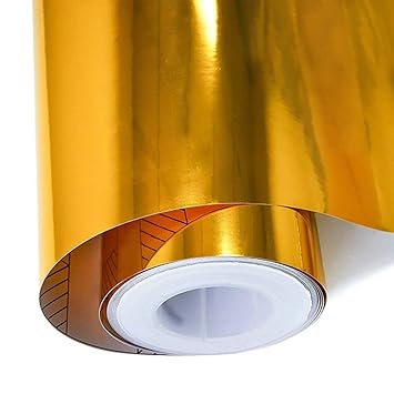 Buy Total Home Mirror Gold Vinyl Decorative Stickers Auto Glitter