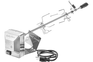 onlyfire Stainless Steel BBQ Rotisserie Kit for Weber Genesis 310/330(Year Under 2016), Spirit 310/330 Series Gas Grills - 3/8" Square Spit Rod