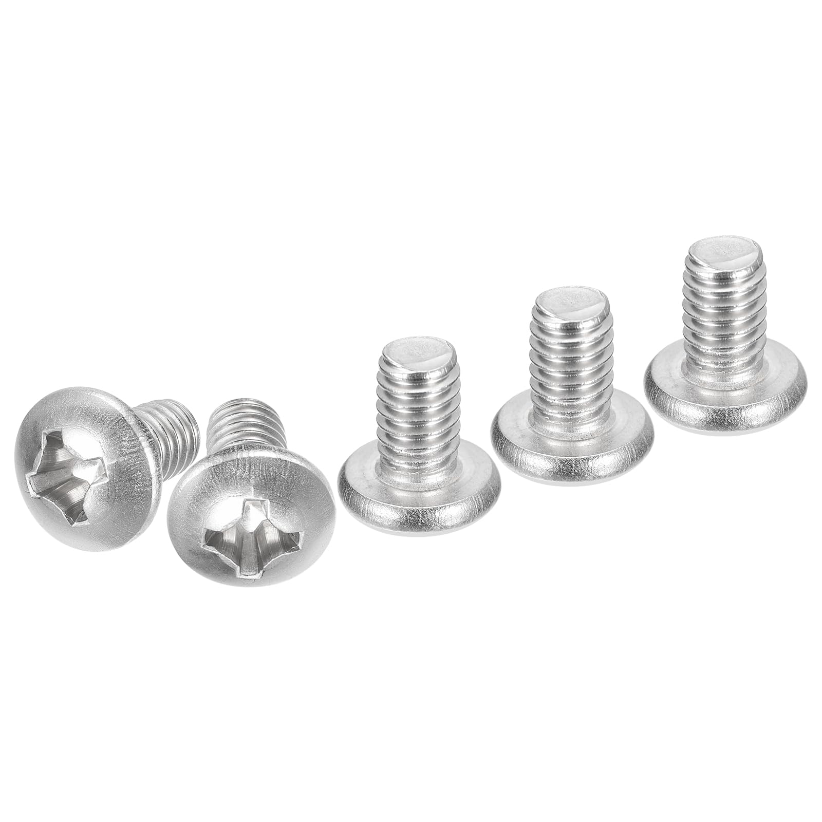 DTGN 5/16-18x1/2" Pan Head Machine Screws, 10Pcs 304 Stainless Steel, Phillips Drive, UNC Full Thread, Bright Finish, Screws Bolts Kit — image 1