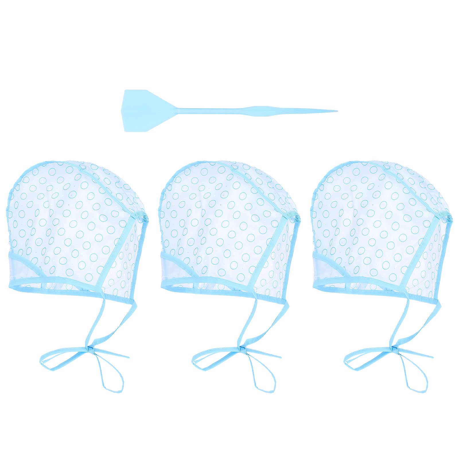 3PCS Highlight Cap, Highlight Kit Streaking Highlighting Cap with Holes for Salon Hair Dyeing Hairdressing and DIY Dyeing Hair