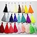 4.5cm Silky Road Tassels with Gold Jump Rings DIY Jewelry Accessory (25)