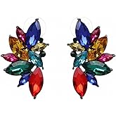 Vintage Design Crystal Earrings Women Statement Stud Earrings Women Earrings