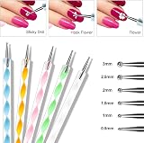 URAQT Nail Art Brushes Set 15pcs Painting Pen & 5pcs Dotting Tools Kit DIY view 5