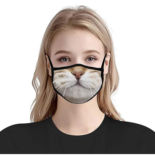 Cute Animal Funny Design Face Mask Reusable Washable Cloth Face Bandanas Balaclava For Men Women