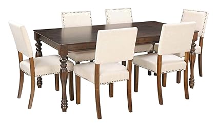 Royaloak Ranger Six Seater Dining Table Set (Brown)