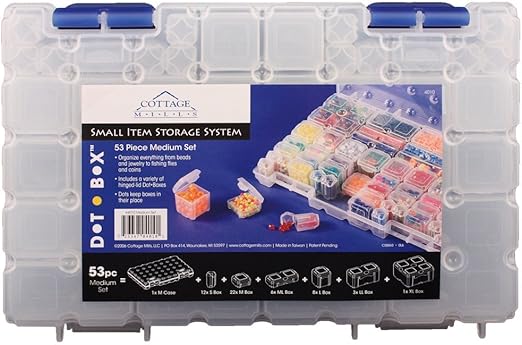 Amazon Com Cottage Mills Dotbox Medium Set 53 Pcs 52 Storage