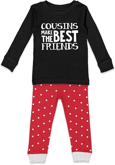 Amazon Com Cousins Make The Best Friends Family Kids Pajama Set Clothing