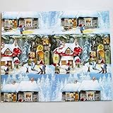 Christmas Wrapping Paper - Tomte Santa & Mushroom Hus