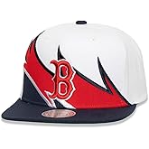Mitchell & Ness Boston Red Sox Waverunner Snapback Cap, Adjustable Hat