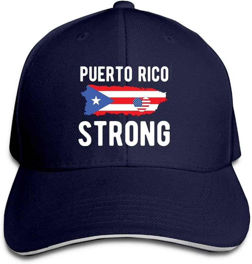 Gorra de béisbol de Puerto Rico Fuerte de Sandwich, Marino, Talla única