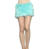BIANNA Faux Fur Skirt, Handmade Furry Mini Micro Skirt, Rave Party Festival Parade Costume Mardi Gras Halloween, Made in US