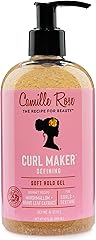 Camille Rose Curl Maker Defining Gel, Soft Hold – Textured, Curly Hair Moisture, Detangler, Frizz Control with Nourishing Bot