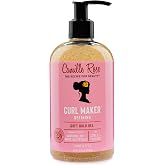 Camille Rose Curl Maker Curl Defining Gel, Soft Hold, 12 Fl Oz | Botanical Curl-Defining Gel with Soft, Flake-Free Hold for Moisture, Detangling &amp; Frizz Control on Curly Hair