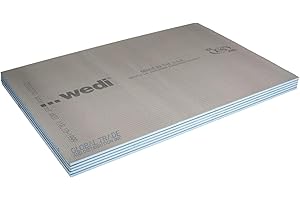 Wedi Waterproofing Extruded Polystyrene Cement Resin Coated Boards (5X Pack Building Panel) 48" x 32" x ½