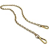 VersaKits 24 Inch Metal O Links Antique Gold Purse Chain Purse Strap Handheld Underarm Link Chain Replacement for Clutch Wristlet Baguette Bag Handbag Tote Bag
