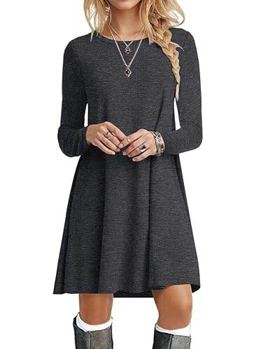 dark grey swing dress Brigitte Brianna Swing Dress main image 1