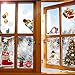 Christmas Window Sticker Holiday Decorative No Glue Christmas Window Clings with Snowflake Snowman Santa Claus Merry Christmas Sign for Kids 17.7-inch by 32.7-inch (45×83CM)