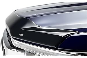 Husky Liners Aeroskin Hood Protector | Fits 2021-2026 Ford F-150, ONLY FITS Lariat, SSV, XL, XLT, Police Responder Models | Low Profile Deflector/Bug Shield - 1 pc., Smoke | 2842196