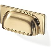 SAILING 10 Pack Cabinet Cup Handle- 2.5"/64mm Champagne Bronze Cabinet Cup Pulls Cabinet Handles Kitchen Hardware Bathroom Living Room Drawer pulls