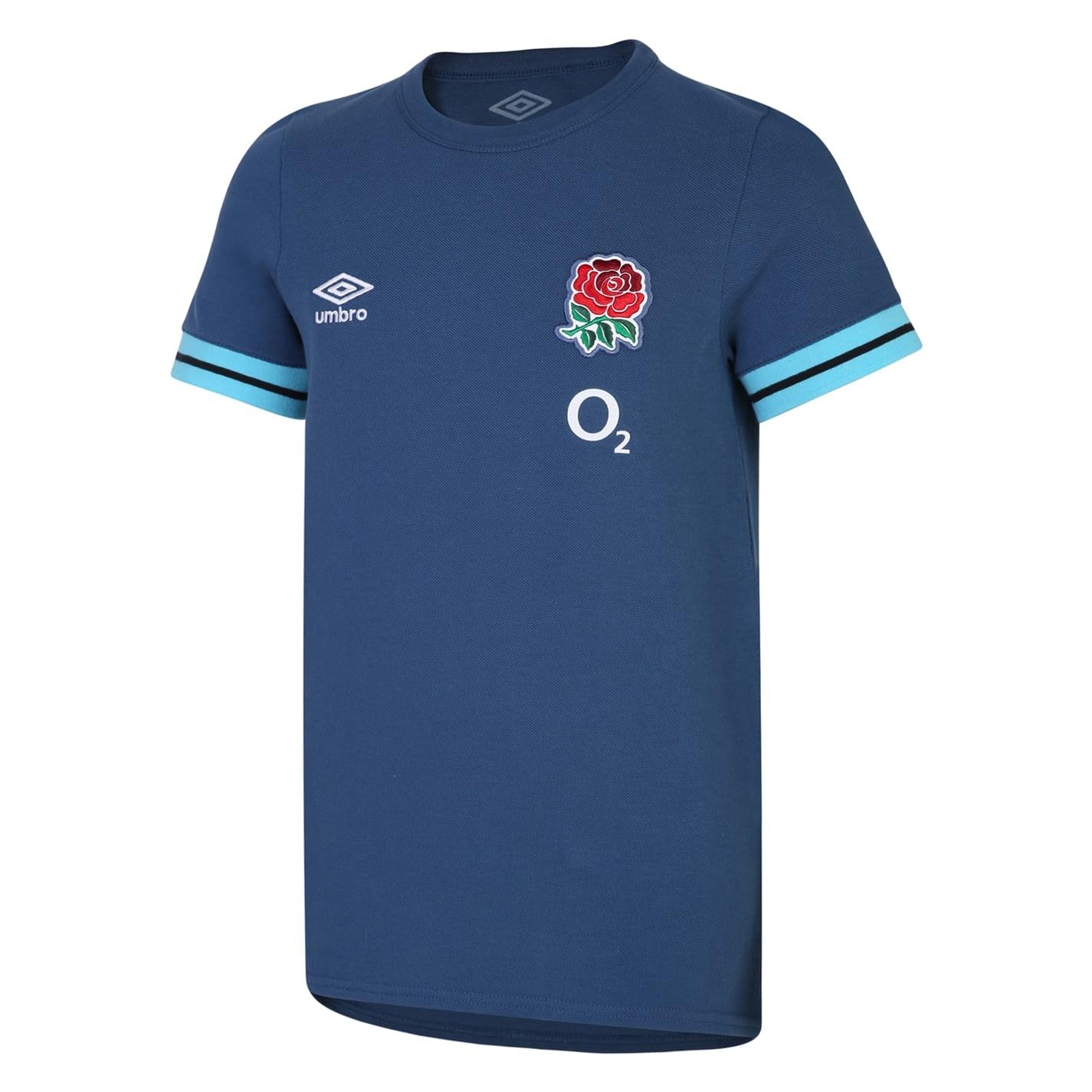 Umbro Unisex England Presentation Tee (O2) Jnr T Shirt, Ensign Blue Bachelor Button Black, S UK