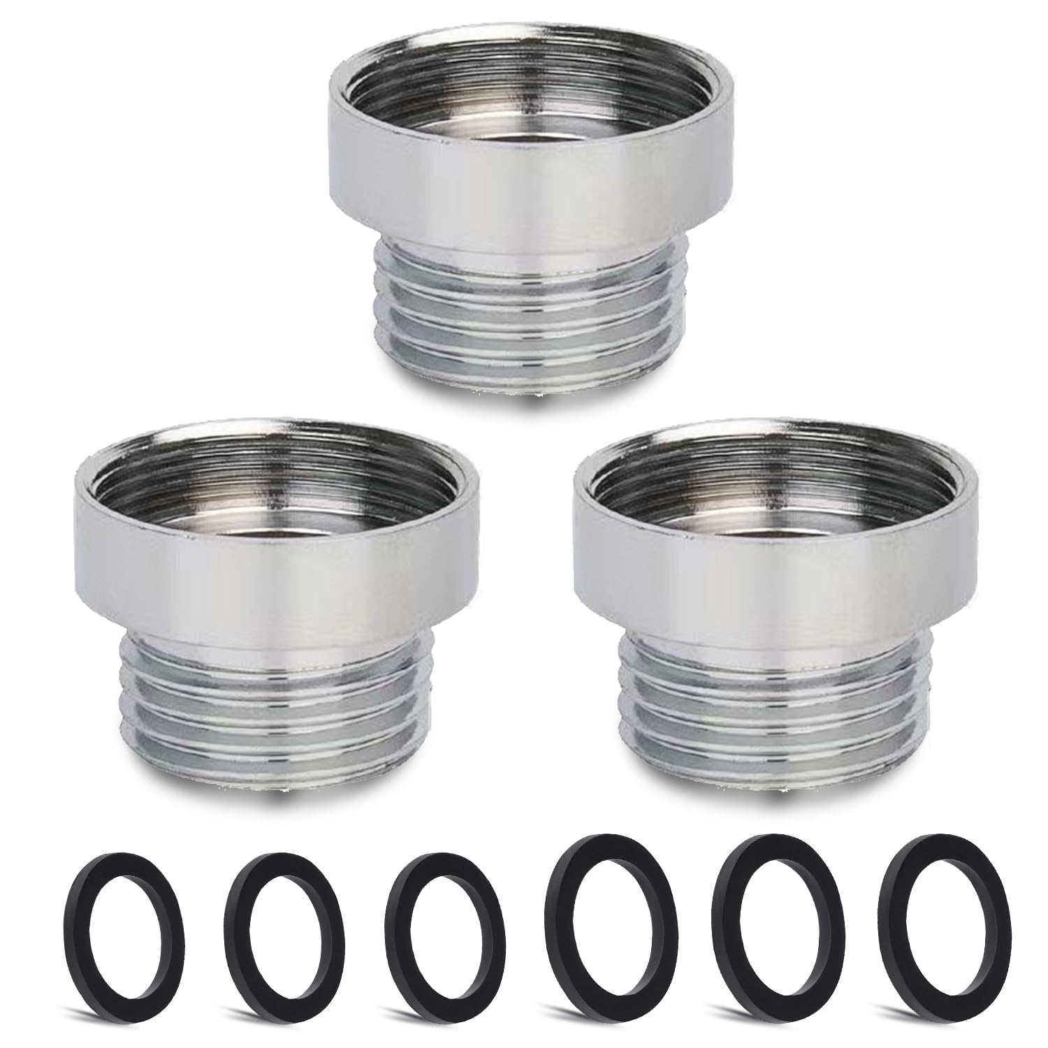 3 pcs Faucet Adapter Kit, CNYMANY Male M20mm to Female M24mm Kitchen Aerator Adapter Set Sink Faucet Adapter Connecting Garden Hose Water Filter Standard Hose via Diverter