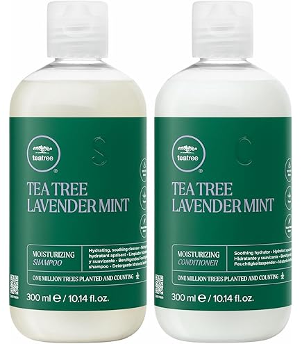 Amazon.com: Tea Tree Lavender Mint Shampoo and Conditioner Duo Set