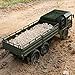 HELIFAR RC Trucks 1/16 Scale 6WD 12km/h Military Remote Control Off-Road Car, 20mins Running Time for Children & Adults (Army Green)