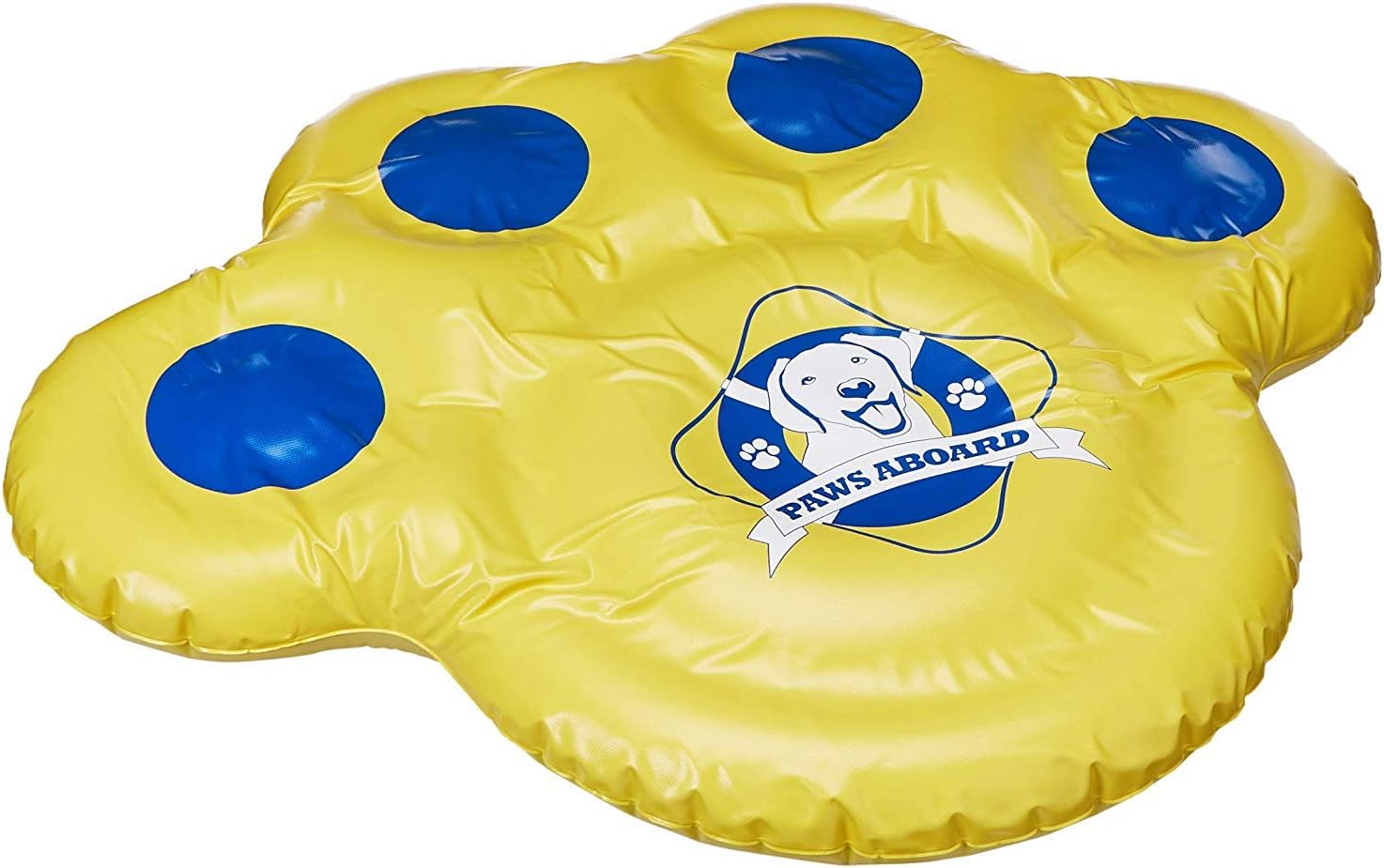 Paws Aboard Doggy Lazy Raft, Puncture Resistant Vinyl Dog Float, Perfect for The Lake, Pool, River & Boat – Small (30” x 23”)