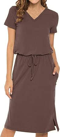 casual brown dress