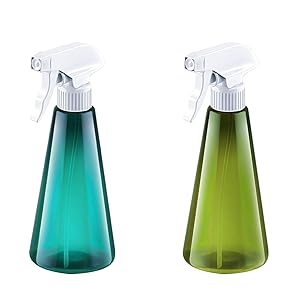 Plant Mister Spray Bottle, Mist Spray Bottle for Cleaning Solution Gardening Trigger Water Empty Sprayer 16oz Refillable Container,Durable Trigger Sprayer w/Mist and Stream Settings (2 Pack)