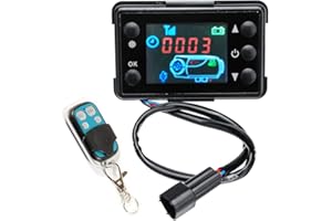 RILOER 12V LCD Monitor Switch Car Air Parking Heater Switch Remote Controller Heating Device Controller Set for Air Diesel Heater