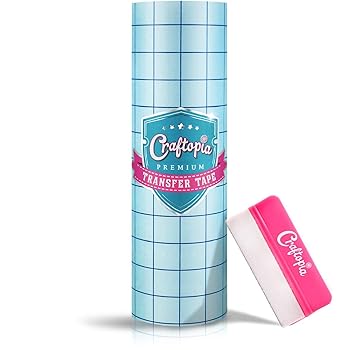 Craftopia 12 Inch x 12ft Clear Transfer Paper Tape