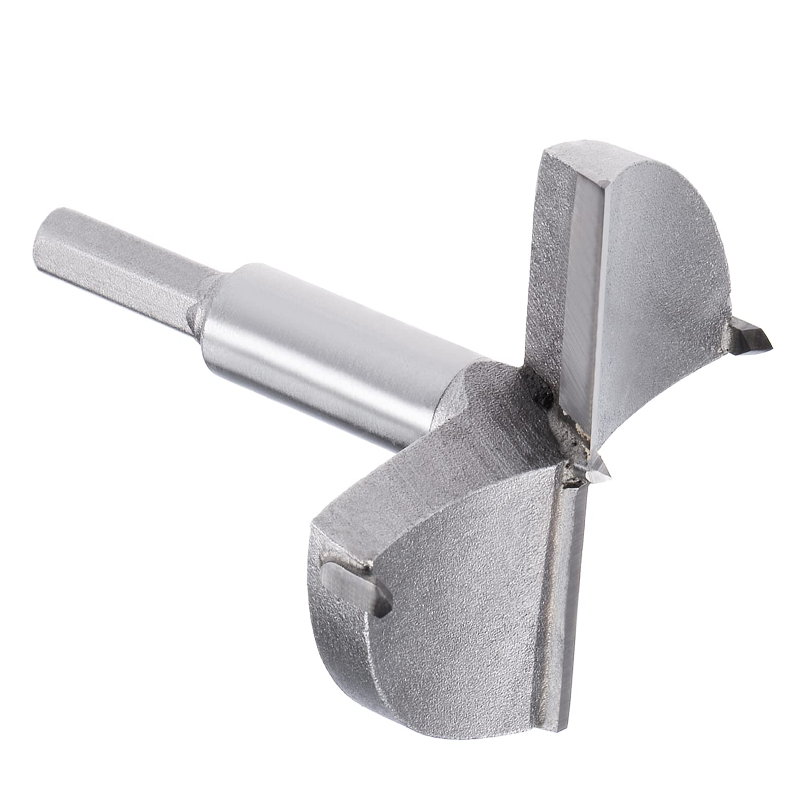 Kozelo Forstner Drill Bit - [85mm] Tungsten Carbide Auger Opener for Wood Furniture Hinge Woodworking Use, Hex Shank, Gray